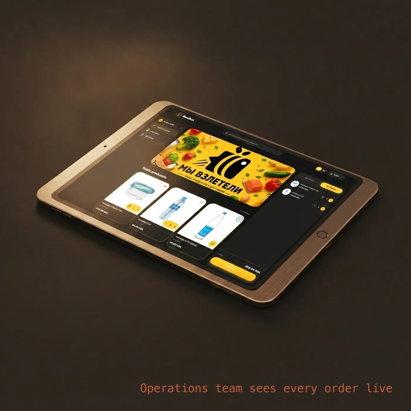 BeeBox pickup-queue tablet